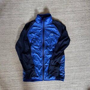 Icebreaker Men's Jacket in Vibrant Blue and Black